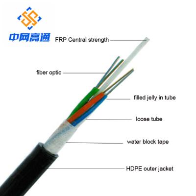 China Above 2/4/6/8/12/16/24 Core Single Mode GYXTW Outdoor Armored Fiber Optic Cable 1KM Prices for sale