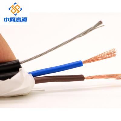 China Overhead Fire Alarm Cable 2.0/2 Steel Wire Armored Control Cable Outdoor Use Waterproof and Flame Retardant FPLR Fire Cable for sale