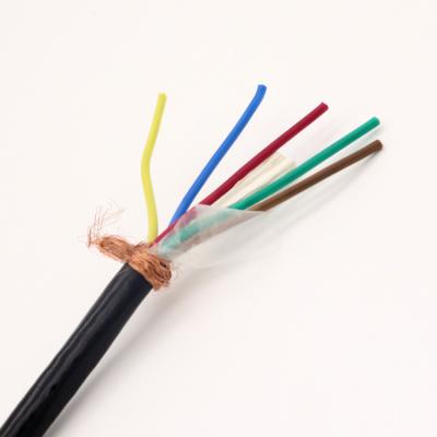 China Good quality control aerial hot selling cable 2/4/6/8 core with 0.22MM core flexible copper cable push-pull cable for sale