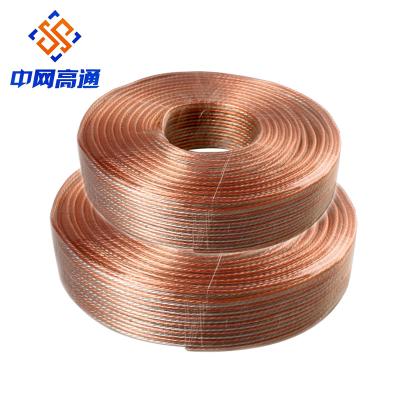 China Transparent Loudspeaker Copper Litz Wire Loudspeaker Wire 1mm Electrical Wire Roll Length for sale