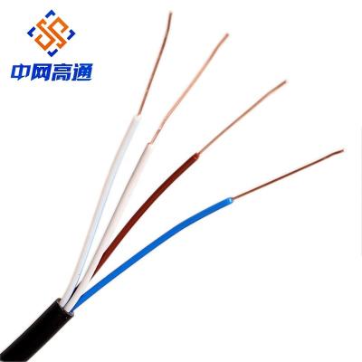 China 99.99% Bare Copper/CCA 4 core drop wire telephone cable article drop wire number of conductors 4 and 8 figure 4 for sale