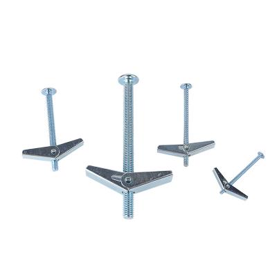 China Stainless Steel Durable Spring Bolt Toggle Anchor Large For Hanging Heavy Objects On Hollow Wall Around Main Machine Screw Toggle Bolt for sale