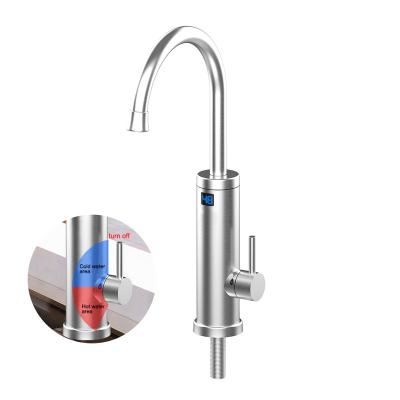 China Thermostatic Faucets Customized Logo Flexible Stainless Steel Electric Water Mixer Tap Shower For Kitchen And Bathroom for sale