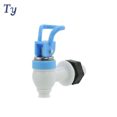 China Blue White Plastic Push Type Wine Bottle / Wine Bucket Water Dispenser Spare Part Faucet for sale