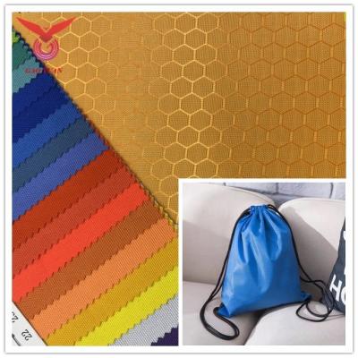 China Memory Netting 210d Oxford Football Nylon Ripstop PA Coating Dobby Bag Fabric for sale