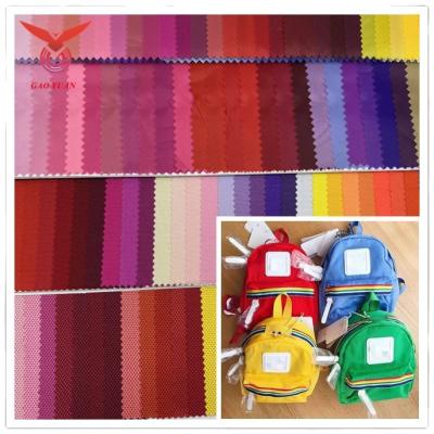 China Memory Netting 210D Polyester Taffeta Oxford PA PVC Coating Package Bag Fabric for sale