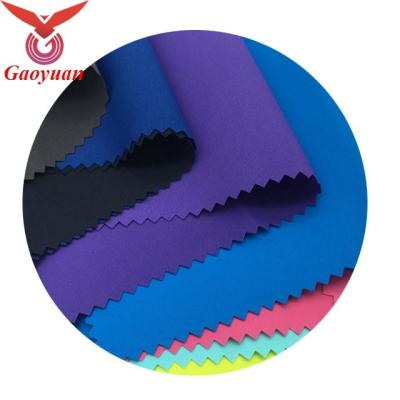 China 100% waterproof memory polyester poplin taslon PA coating 75D*300D 130gsm solid taslan outdoor wear fabric for sale