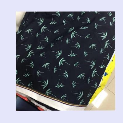 China Factory wholesale printed peach skin fabric waterproof for men's shorts/swimming wear for sale