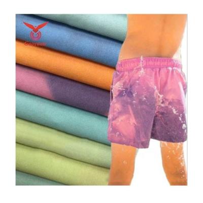 China Best Selling Thermo Color Breathable Thermochromic Trace Color Changing Fabric For Beach Shorts In Water Functional for sale