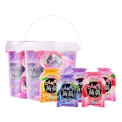 China Wholesale low fat customized good quality 520g jelly fruit flavor konjac jelly (five flavors) for sale