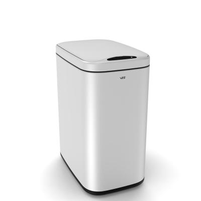 China Fashion Sustainable High Quality Touchless Smart Bathroom Trash Can Automatic Sanitary Trash Cans for sale