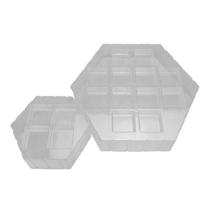 China 100% Food Grade Materials PET Transparent Recyclable Vacuum Blister Insert Tray Lining PET Inner Clamshell for sale