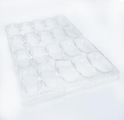 China 100% Clear Food Grade Materials PET Trays For Products Protection Blister Tray Used In Factory for sale