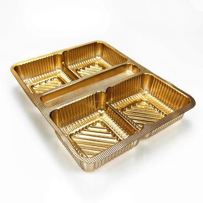 China Recycled Materials Custom Recycle Plastic PET Blister Clamshell Customized Cookie Tray For Packaging Food Package Plastic Liner for sale