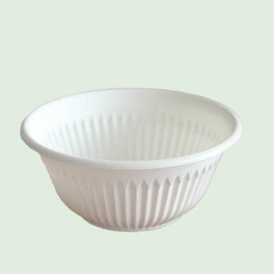 China Eco-Friendly Disposable Containers 9 Ounce Disposable Tableware Cornstarch Eco-friendly Biodegradable Bowl for sale