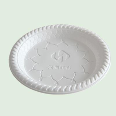 China Eco Friendly Biodegradable Tableware Cornstarch 4 Inch Disposable Plastic Dish for sale