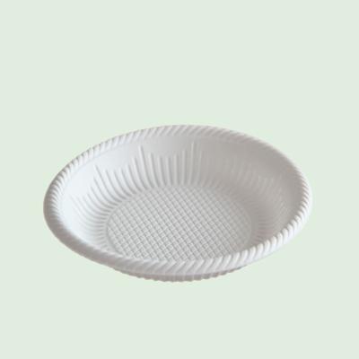 China Home.Restaurant.Bar.Hotel.Wedding Hot Sale P04 Biodegradable Tableware 4 Inch Disposable Plastic Cornstarch Dish for sale