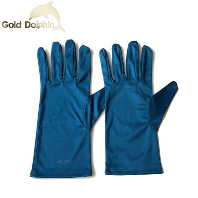 China Custom Microfiber Soft High End Cleaning Cloth Gloves Black White Gray Color For Jewelry Cleaning And Polishing for sale