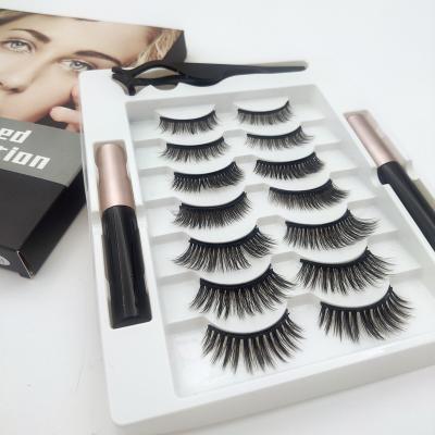 China lasheswholesale Natural Seller Magnetic Eyelash Vendor Customized Magnetic Lashes Boxes Set for sale