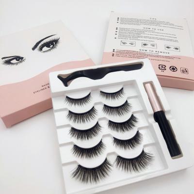 China Feather Lash Book Magnetic Lash Applicator 25 Mm Faux Mink Magnetic Lashes Wholesale for sale