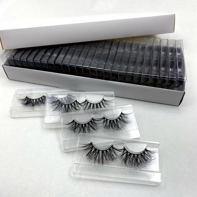 China Natural Wholesale Custom Long Bundled Eyelashes Own Brand 100% Real Mink Lashes Private Label 30MM Mink Eyelashes for sale