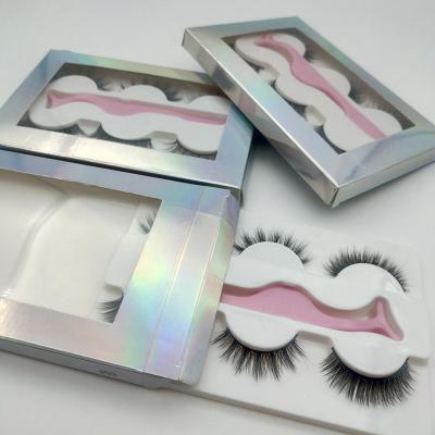 China Natural Long Eyelash Vendor Customized Boxes 5D 3D False Mink Eyelash Full Strip Lash Lashes False Mink 3d for sale