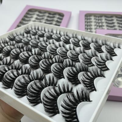 China Mink Eye Lashes Wispy Silk Thick False Eyelashes Packaging Drawer Eyelash Lashbox Light Purple for sale