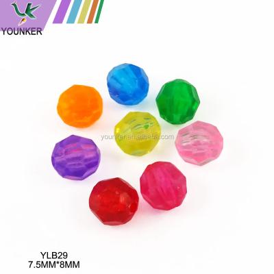 China Jewelry Making Factory Sale Faceted Round Plastic Beads for sale