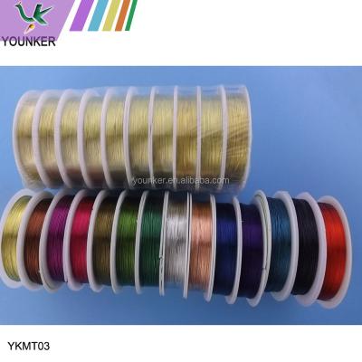 China Jewelry Making Wholesale Different Color Coated Jewelry Copper Wire for sale