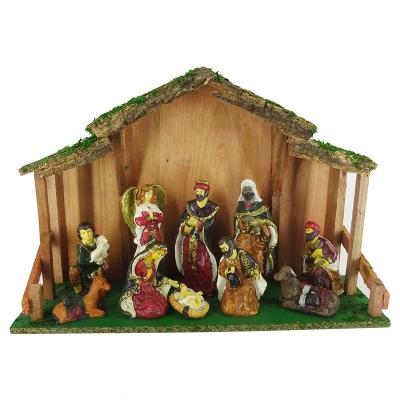 China Europe Resin Set Of Birth Baby Christ Jesus Statue For Table Decoration For Sale for sale