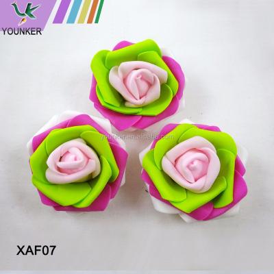 China Decoration 8CM EVA Foam Rose Flowers Head colorful cheap artificial for wedding decoration for sale