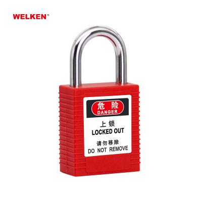 China Likewise Locked 2022 New Popular Different Colors 25mm Shackle Safety Padlock for sale