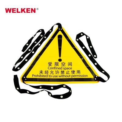 China Useful Polyester Fabric Safety Product Manway Lockout Warnings For Personal Safety for sale