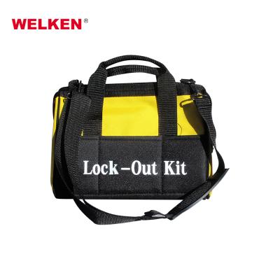 China High Quality Portable Red Oxford Cloth ABS Lockout Kit Large For Lockout Tagout for sale