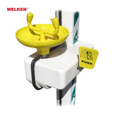 China Industrial Safety Eco-friendly Showers Freeze Resistant Explosion Proof Eye Wash Gel Resistant Eye Wash Station for sale