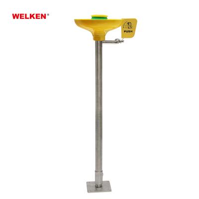 China 304 Stainless Steel Pedestal Mount High Quality Stainless Steel And ABS EyeFace Yellow Wash for sale