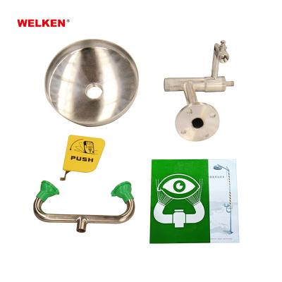 China Professional 304 Stainless Steel Manufacturer 304 Stainless Steel Material Wall Mounted Eye Wash Station for sale