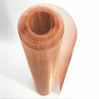 China Corrosion Resistance 5 10 15 20 30 40 50 Mesh Armor Pure Copper Wire Mesh For RF Protection for sale