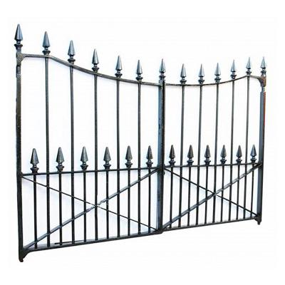 China Easily Assembled Ornamental Wrought Iron Fences With Spear Top for sale