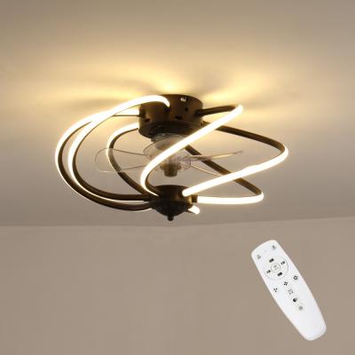 China Dropshipping Amazon Bedroom Ceiling Fan Modern Decorative Electric Chandelier Remote Control Led Ceiling Fan With Led Light Lamp for sale