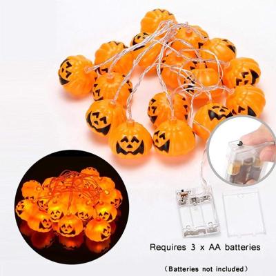 China Chrismas Decoration Lights LED String Lights Battery Pumpkin Shaped Halloween Holiday Light for sale