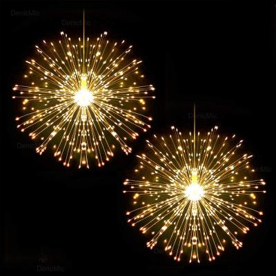 China Rechargeable Starburst Lights 8 Mode 480L Party Light Fireworks Special Battery Operated Starburst Christmas String Lights for sale