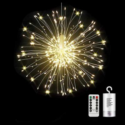 China Rechargeable Starburst Lights Indoor 8Function High Quality 2Meter Remote Control 600 Led Colorful Decorative Rechargeable Fairy Lights With Timer for sale