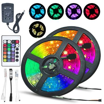 China Christmas Waterproof Home Outdoor Decorations Color Changing Strip RGB Led Rope Light Waterproof Light With Remote Control for sale