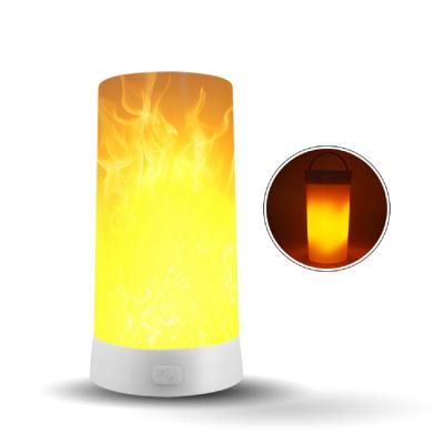 China USB Rechargeable Waterproof Portable Magnet Flame Lamp Smart Remote Control Night Light For Office Kitchen Bar for sale