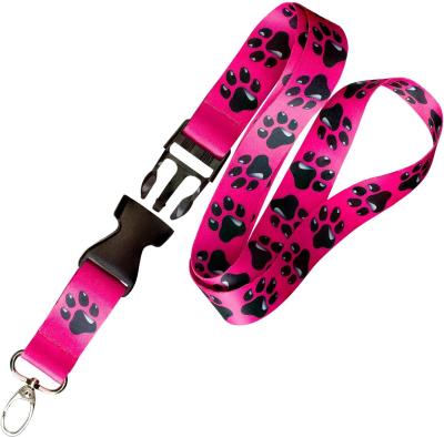 China Wholesale Nylon OEM Embroidered Lanyard OEM Fabric Lanyard China Lanyard With Secure Buckle for sale