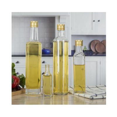 China 2021 Wholesale Food Bottle 50ml 100ML 200ML 300ML 500ML 750ML 1000ML Kitchen Use Containers OLIVE OIL GLASS Container for sale