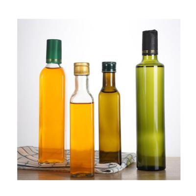 China Food Wholesale 10ml 20ml 30ml 50ml 100ML 200ML 300ML 500ML 750ML 1000ML GREEN GLASS Kitchen Use Olive Oil Bottle for sale