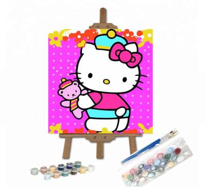 China GScustomy Classic Painting By Numbers 20x20 Children Painting By Number Children Cartoon Painting By Number 20x20 for sale