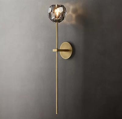 China 85-265 Volts Hardwired Indoor Decorative Wall Lamps Lights With Brass Finish for sale